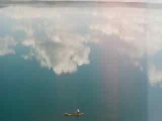 创意泸沽湖风景摄影图片