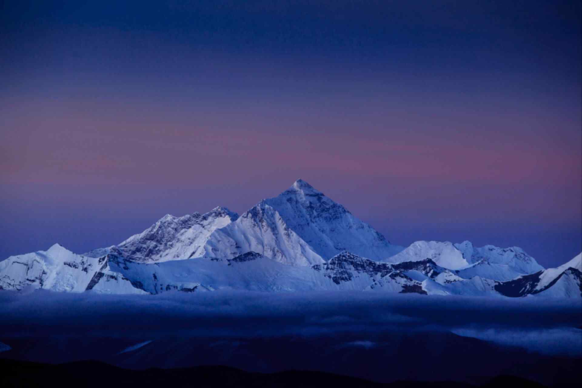 中国最美山峰之珠穆朗玛峰夜景