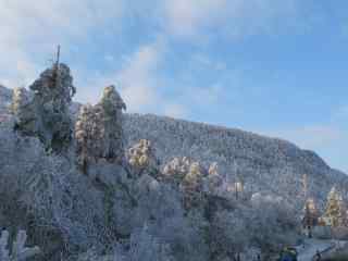 中国最美山峰之峨眉山雪景壁纸