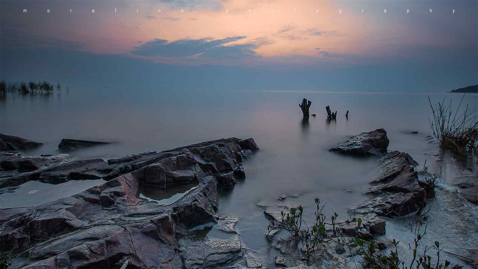唯美的太湖晨曦风景图片