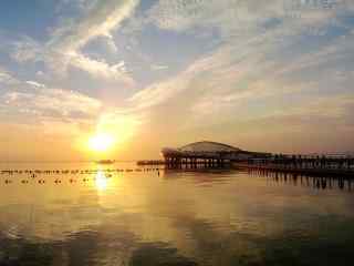 苏州太湖黄昏风景