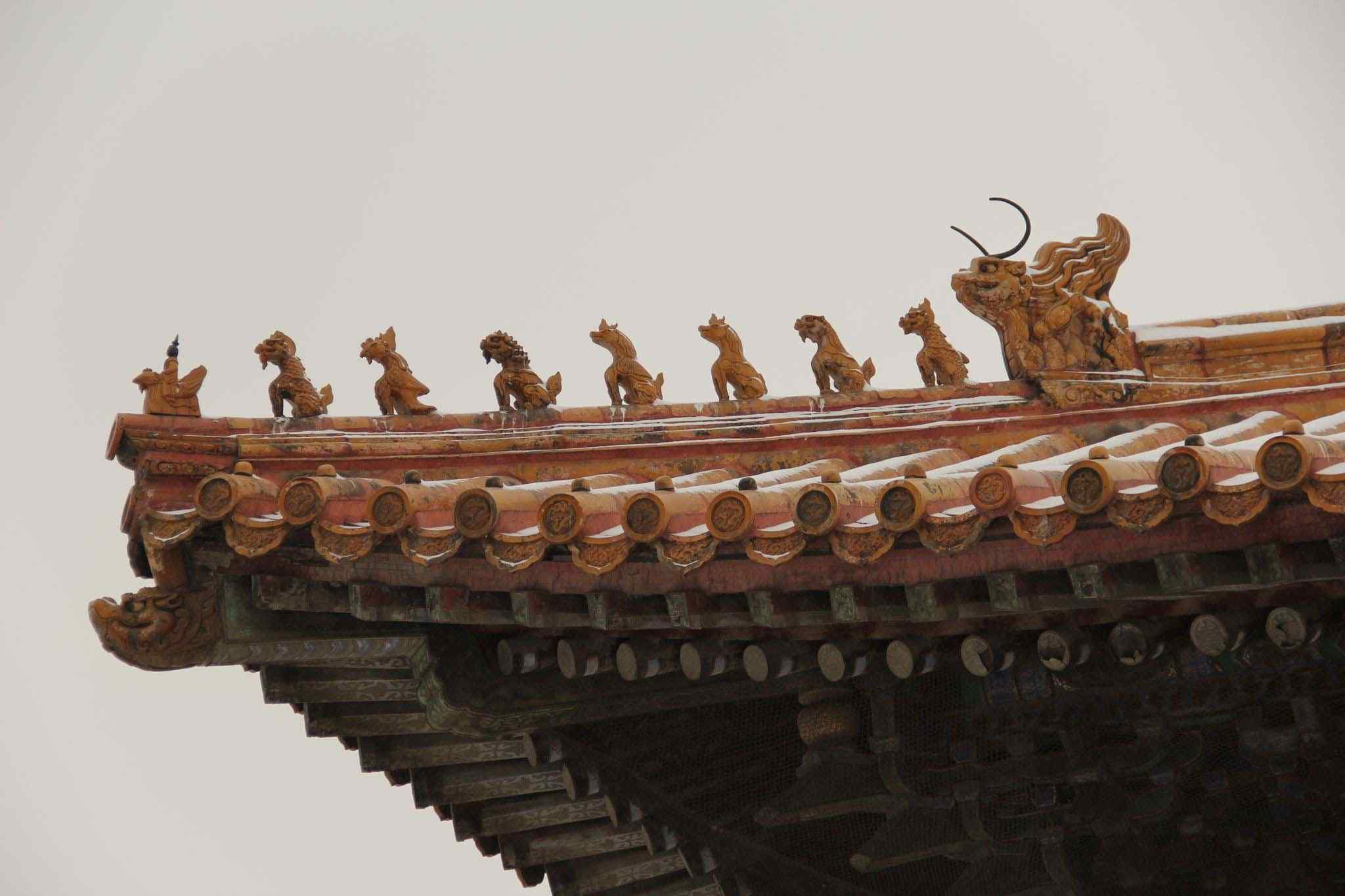 北京故宫房檐桌面壁纸