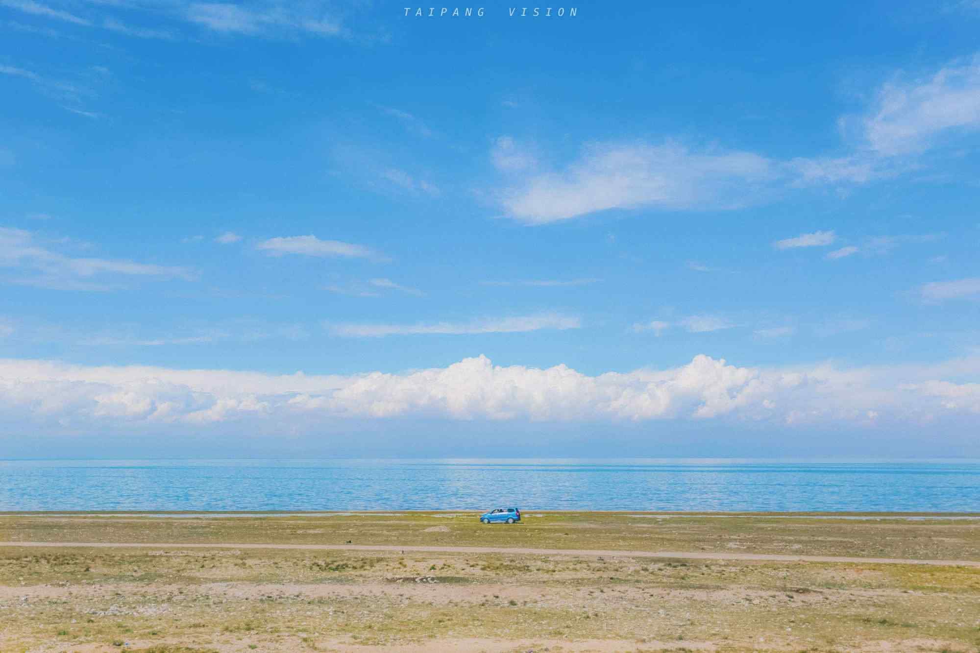 青海湖之蓝天风景图片壁纸