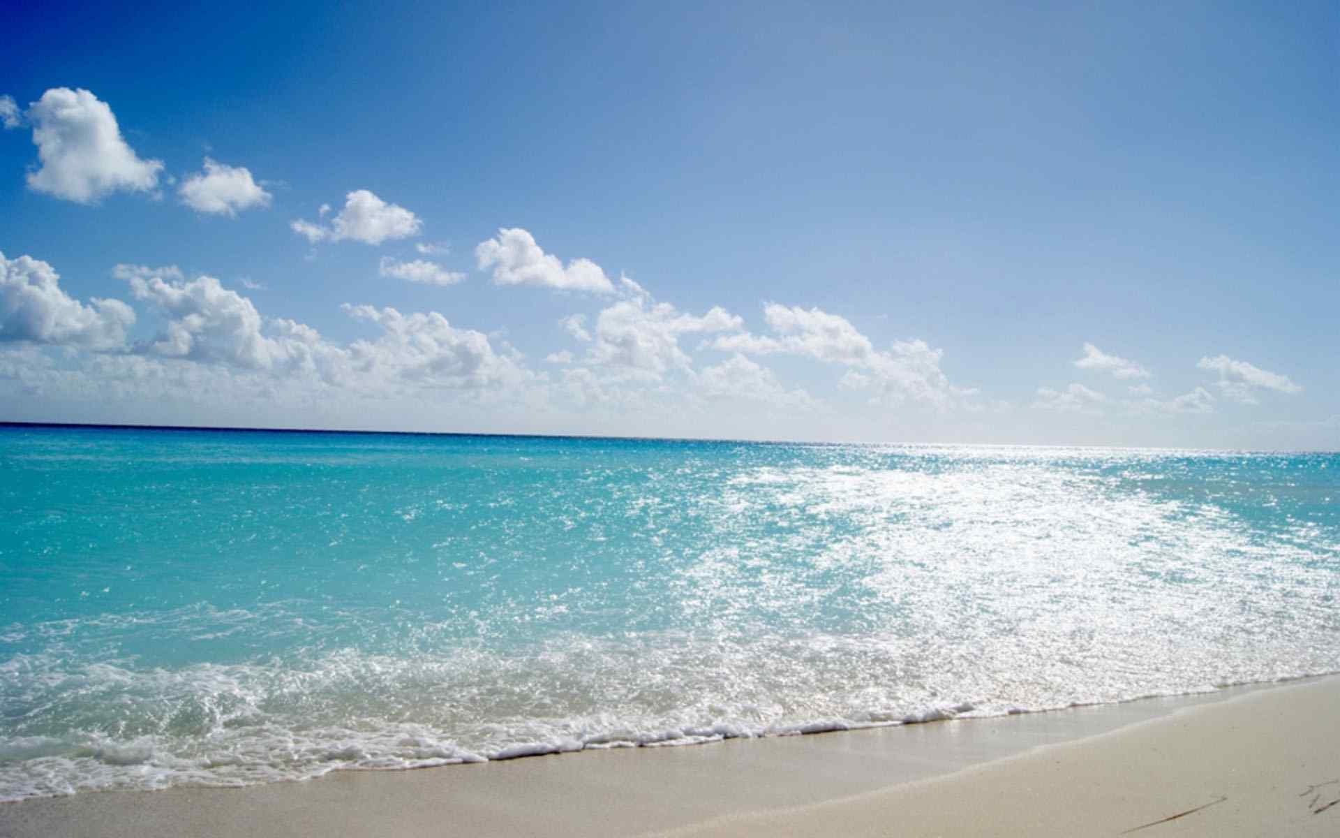 海边风景图片唯美蓝色海洋自然风光高清桌面壁纸