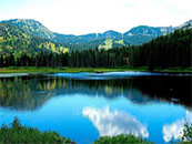 唯美秀丽湖景自然