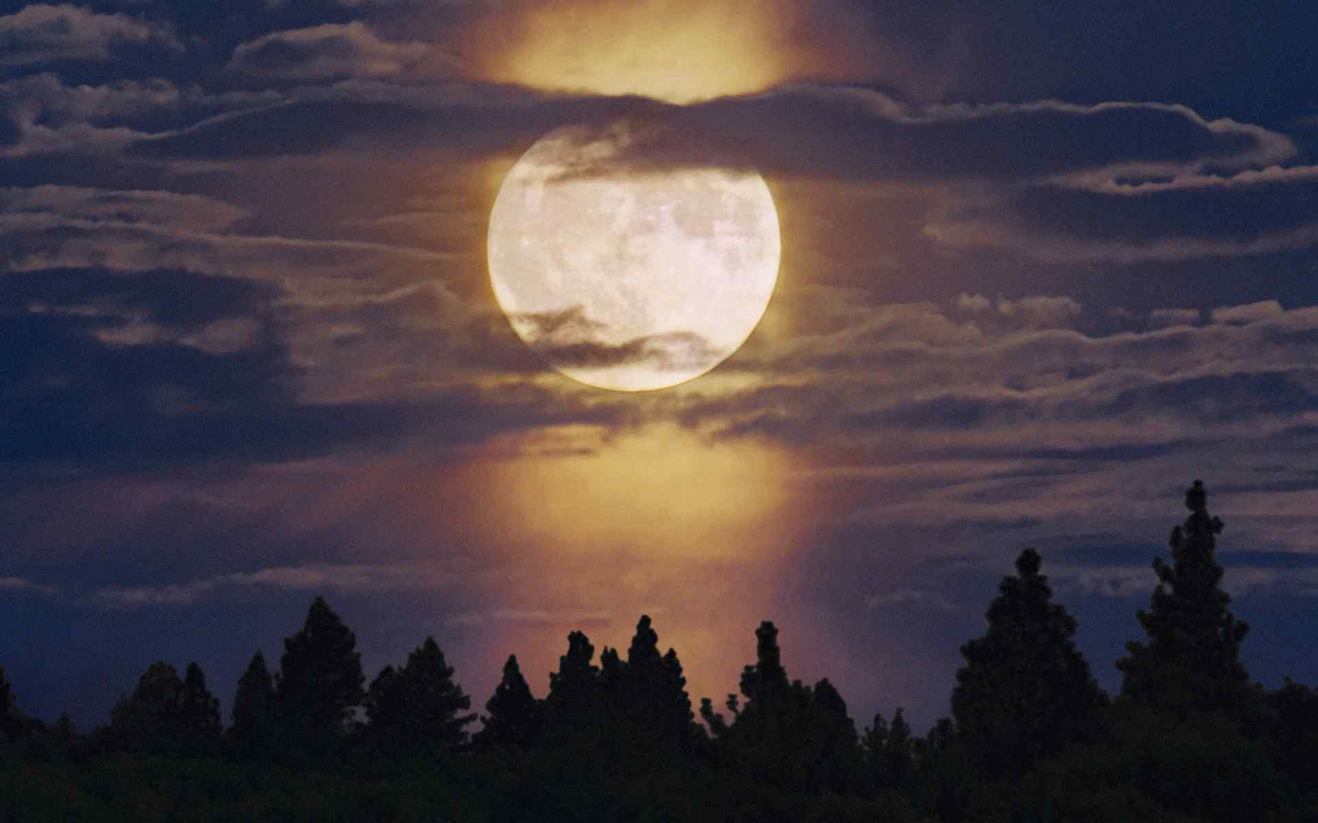 美丽月光风景图片桌面壁纸