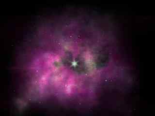 紫色唯美宇宙星空