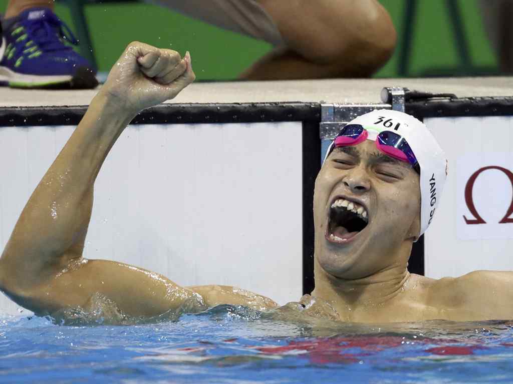 里约奥运冠军孙杨200米自由泳比赛图片桌面壁纸