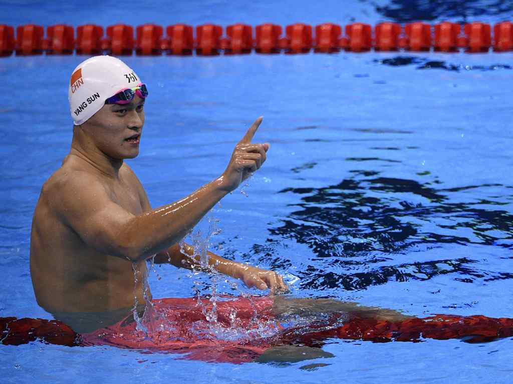 巴西里约奥运会孙杨200米自由泳夺冠壁纸