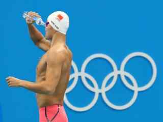 奥运冠军孙杨200米自由泳赛前准备片桌面壁纸