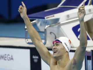 里约奥运冠军孙杨200米自由泳比赛图片桌面壁纸