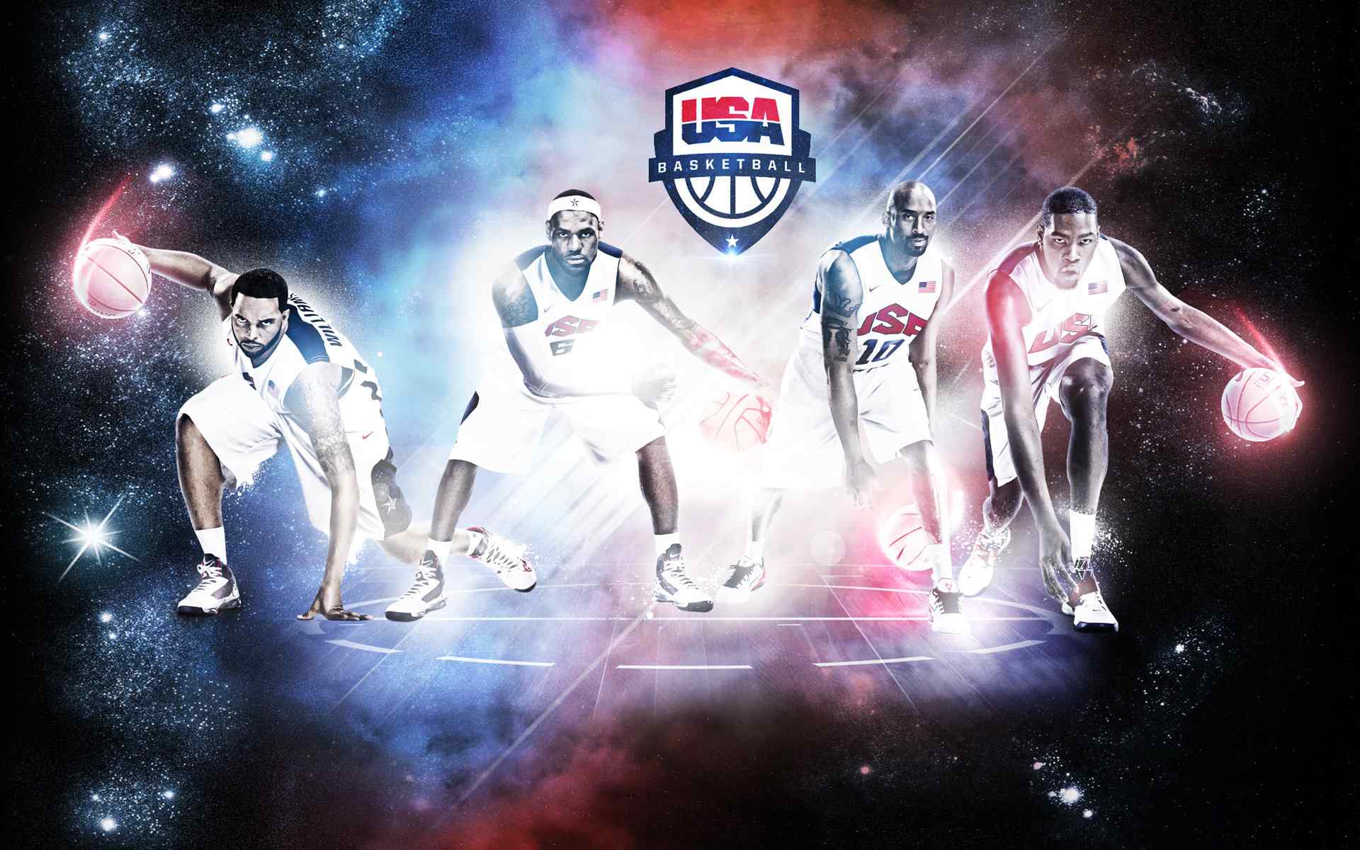 NBA球星帅气运球海报图片电脑桌面壁纸下载