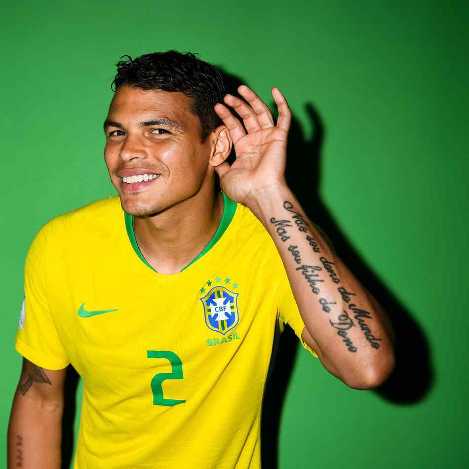 2018世界杯巴西蒂亚戈席尔瓦高清壁纸