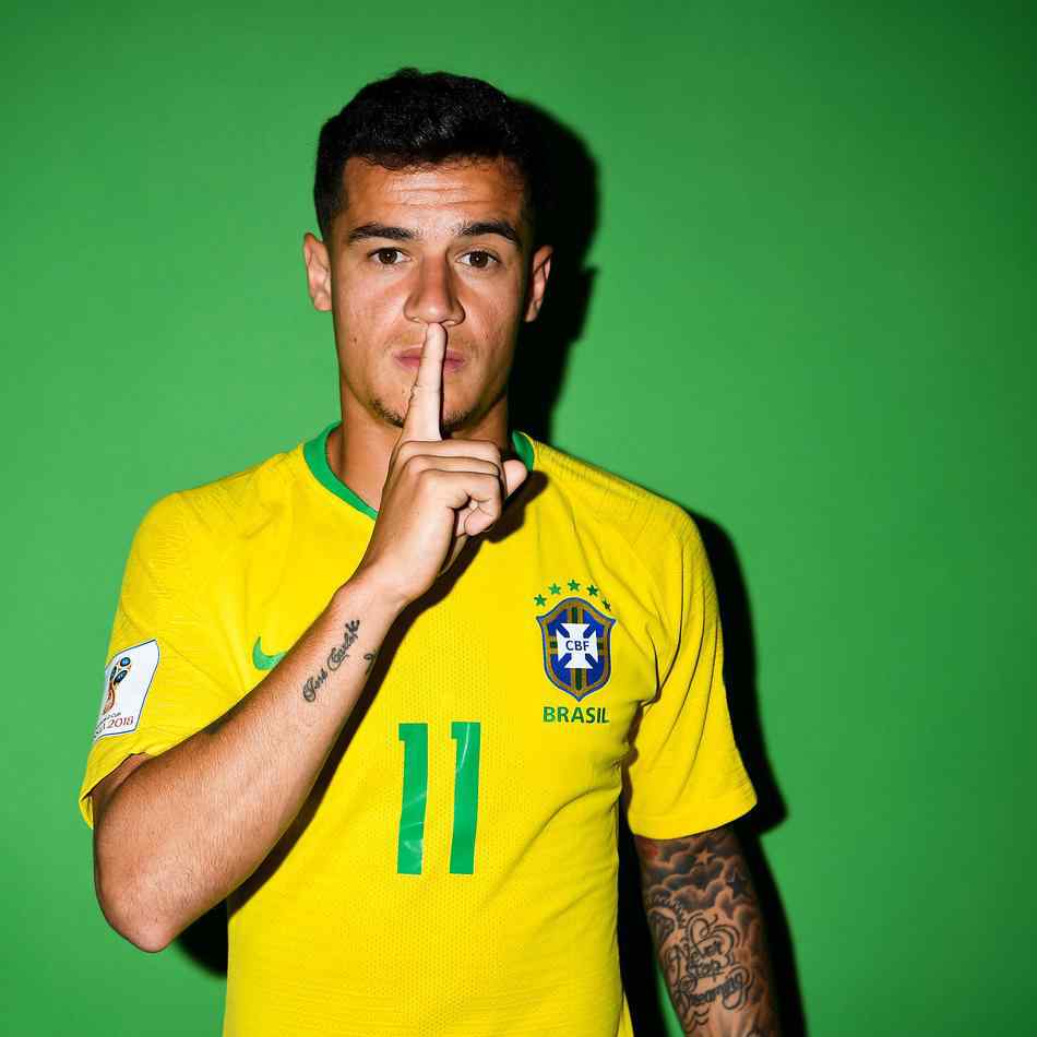 2018世界杯巴西11号菲利佩库蒂尼奥高清壁纸