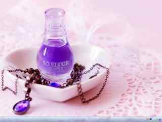 紫色魔法玻璃瓶简