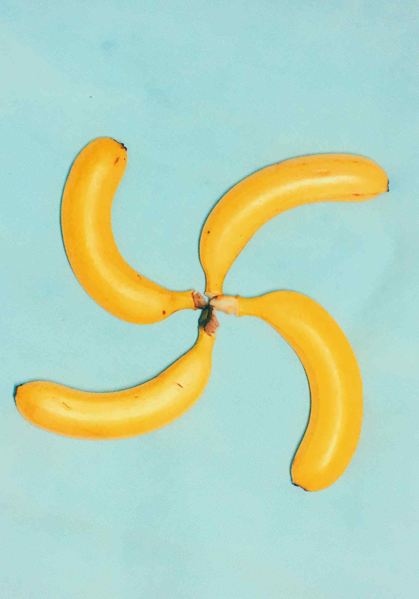 香蕉摆盘简单花样图片图片